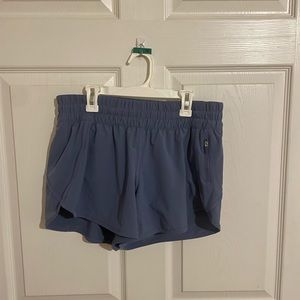 Lululemon blue size 10 tracker shorts 4”